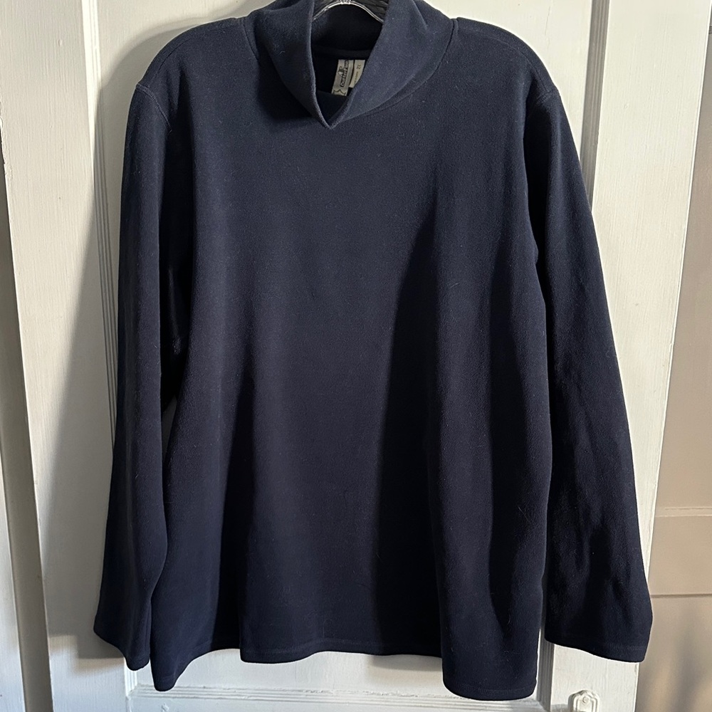 Sahalie Butter Fleece Women’s Turtleneck Pull-Over 2X
